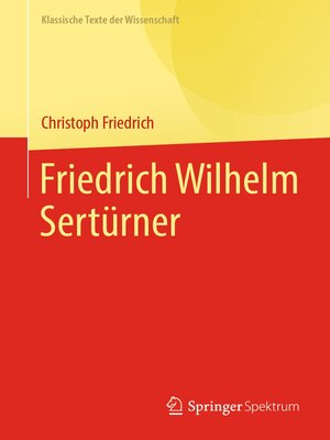 cover image of Friedrich Wilhelm Sertürner